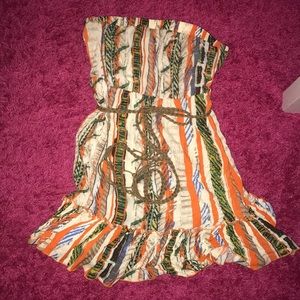 Hippy dress strapless